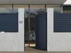 Vente-unique - TOROMA Side gate Metall Grau - B 4,6 cm x H 176 cm x L 100 cm Bild 2