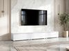 AX LIVING Lowboard TV Kommode 3x100 Barvo Weiß Matt/Hochglanz Stehend Bild 2