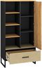 Jugendzimmer Schrank Set 3-teilig CASPER-131 in schwarz, braun Bild 5