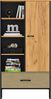 Jugendzimmer Schrank Set 3-teilig CASPER-131 in schwarz, braun Bild 4
