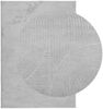 vidaXL Teppich IZA Kurzflor Skandinavischer Look Grau 160x230 cm 375454 Bild 3