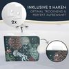 Homerella Badematte rutschfest 100% BPA frei inkl. 2 Haken zum Aufhängen 100x40cm, Antirutschmatte Badewanne hautsensitiv & schimmelresistent Bild 3