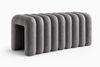 riess-ambiente Polsterbank VOGUE 95cm grau - Bouclé, Schaumstoff, Lounge, montiert, kuschelig (Einzelartikel, 1-St), Moderne Bettbank - ideal für Wohn-, Ess- oder Schlafzimmer oder Loft Bild 2