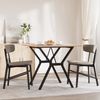 vidaXL Esstisch Y-Gestell 90x90x75 cm Massivholz Kiefer und Stahl 3282718 Bild 3