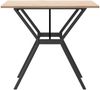 vidaXL Esstisch Y-Gestell 90x90x75 cm Massivholz Kiefer und Stahl 3282718 Bild 5