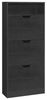 Vasagle Schuhschrank 3 Klappen, Schuhkipper, Schuhregal, Schuhaufbewahrung, offenes Fach, Trennwand verstellbar, für 14-18 Paar Schuhe, Flur, 24 x 60 x 139 cm, ebenholzschwarz LBCDE046B03 Bild 2
