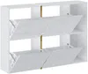 Vente-unique - MARZIALO Ordnungshelfer Holz, Platte WeißGold - B 26,8 cm x H 85 cm x L 125,1 cm Bild 4