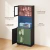 Bealife Buffet Küchenschrank mit Arbeitsplatte und 2 Schranktüren (Mit LED-Licht (farblich einstellbar) & Steckdose) Bild 3