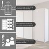rauch Schwebetürenschrank Kleiderschrank Schrank OTTO´S CHOICE Garderobe AGORDO (in zwei Griff-Farben) Top Innenausstattung, in 4 Breiten und 2 Höhen MADE IN GERMANY Bild 3