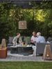 Gartencouchtisch Virgo aus Aluminium mit Glasplatte, modern, rund, grau, Ø 105 cm Bild 3