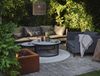 Gartencouchtisch Virgo aus Aluminium mit Glasplatte, modern, rund, grau, Ø 105 cm Bild 4