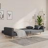 vidaXL Schlafsofa 2-Sitzer mit 2 Kissen, Hellgrau Bild 3