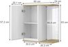 Bad Spiegelschrank Livia Weiß 60 x 63 cm mit Spiegel Vicco Bild 2