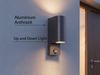 Außenwandleuchte mit Bewegungsmelder, Up and Down Anthrazit rund mit GU10 LED Bild 3