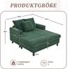 Relaxsessel Cord mit USB-Anschluss & Getränkehalter, 142x128x85 cm, Emerald Bild 4