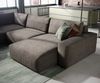 Wohnlandschaft Lanzo XL 360x260 cm Mikrofaser Khakibraun Recamiere variabel Bild 5
