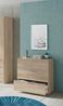 Kommode >Chests of 3 Drawers< in Kanadische-Eiche - 77x80x38 (BxHxT) Bild 3