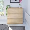 Kommode >Chests of 3 Drawers< in Kanadische-Eiche - 77x80x38 (BxHxT) Bild 2