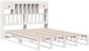 vidaXL Massivholzbett mit Regal ohne Matratze Weiß 150x200 cm Kiefer 3323963 Bild 3