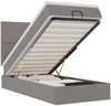 vidaXL Ottomane Bett mit Matratze & LEDs Taupe 90x200 cm Stoff 3313896 Bild 2