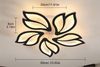 Riserva Deckenleuchte LED Deckenleuchte dimmbar 45W Blumenform mit App und Fernbedienung, LED fest integriert Bild 2