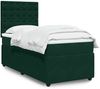 vidaXL Boxspringbett mit Matratze Dunkelgrün 90x200 cm Samt 3294553 Bild 1