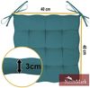 NatureMark Sitzkissen Sitzkissen 40 X 40 CM, Universal Sitzpolster Kissen, schadstoffgeprüft, Petrol Bild 3