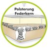 Jockenhöfer Gruppe Ecksofa Kampen L-Form, Bettfunktion, Federkern, Bettkasten, Ottomane links oder rechts Bild 4
