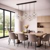 s.luce Atom LED Esstisch-Pendelleuchte 2 bis 5-flammig Balken 120cm Gold Bild 3