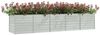 vidaXL Garten-Hochbeet 400x80x77 cm Verzinkter Stahl Silber 316900 Bild 3