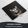 Sanilo Duschmatte, mit Motiv, rutschfest, waschbar, quadratisch, 230 extra starke Saugnäpfe, Kunststoff PVC, 53 x 53 cm, Cool Cat Bild 3