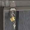 XL 1er-/2er-WPC-Mülltonnenverkleidung Erweiterung HWC-J28, Premium Mülltonnenbox, Metall Holzoptik ~ grau Bild 5