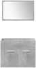 vidaXL Badmöbel-Set, 4-tlg., Holzwerkstoff Betongrau Bild 5