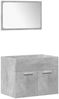 vidaXL Badmöbel-Set, 4-tlg., Holzwerkstoff Betongrau Bild 4