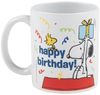 United Labels® Tasse Peanuts Snoopy Tasse Happy Birthday Kaffeetasse Geburtstag 320 ml, Keramik Bild 2