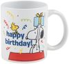 United Labels® Tasse Peanuts Snoopy Tasse Happy Birthday Kaffeetasse Geburtstag 320 ml, Keramik Bild 3