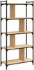 vidaXL Bücherregal 5 Böden Sonoma-Eiche 76x32x158 cm Holzwerkstoff 833941 Bild 2