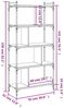 vidaXL Bücherregal 5 Böden Sonoma-Eiche 76x32x158 cm Holzwerkstoff 833941 Bild 4