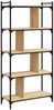 vidaXL Bücherregal 5 Böden Sonoma-Eiche 76x32x158 cm Holzwerkstoff 833941 Bild 3