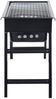 vidaXL Tragbarer Camping-Grill, Stahl Schwarz 60×22,5×33 cm Bild 3