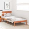 vidaXL Bettgestell mit Kopfteil Braun 100 x 200 cm Massivholz Kiefer 872142 Bild 3