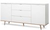 Sideboard Lundby weiß und Eiche massiv 180 cm Bild 5