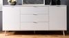 Sideboard Lundby weiß und Eiche massiv 180 cm Bild 2
