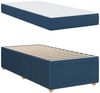 vidaXL Bettrahmen mit Matratze Blau 90 x 200 cm Stoff 3398346 Bild 4