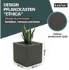 Kreher Pflanzkübel 'Ethica' in strukturierter Optik schmale Version (Farbe/Set wählbar) (1 St) Bild 2