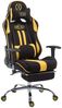CLP Racing Gaming Bürostuhl Limit Stoff mit/ohne Fußablage,schwarz/gelb mit Fußablage Bild 2