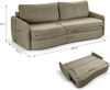 Schlafsofa (B/H/T: 231x93x108 cm) in Grün Bild 5