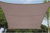Sonnensegel Quadratisch Braun 3,6 x 3,6m - Sonnenschutz für Terrasse & Balkon Bild 3