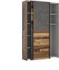 Kleiderschrank Mehrzweckschrank OZZULA Old Wood Vintage und Beton Bild 5