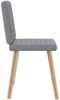 vidaXL Esszimmerstühle 6 Stk. Hellgrau Stoff 3315544 Bild 5